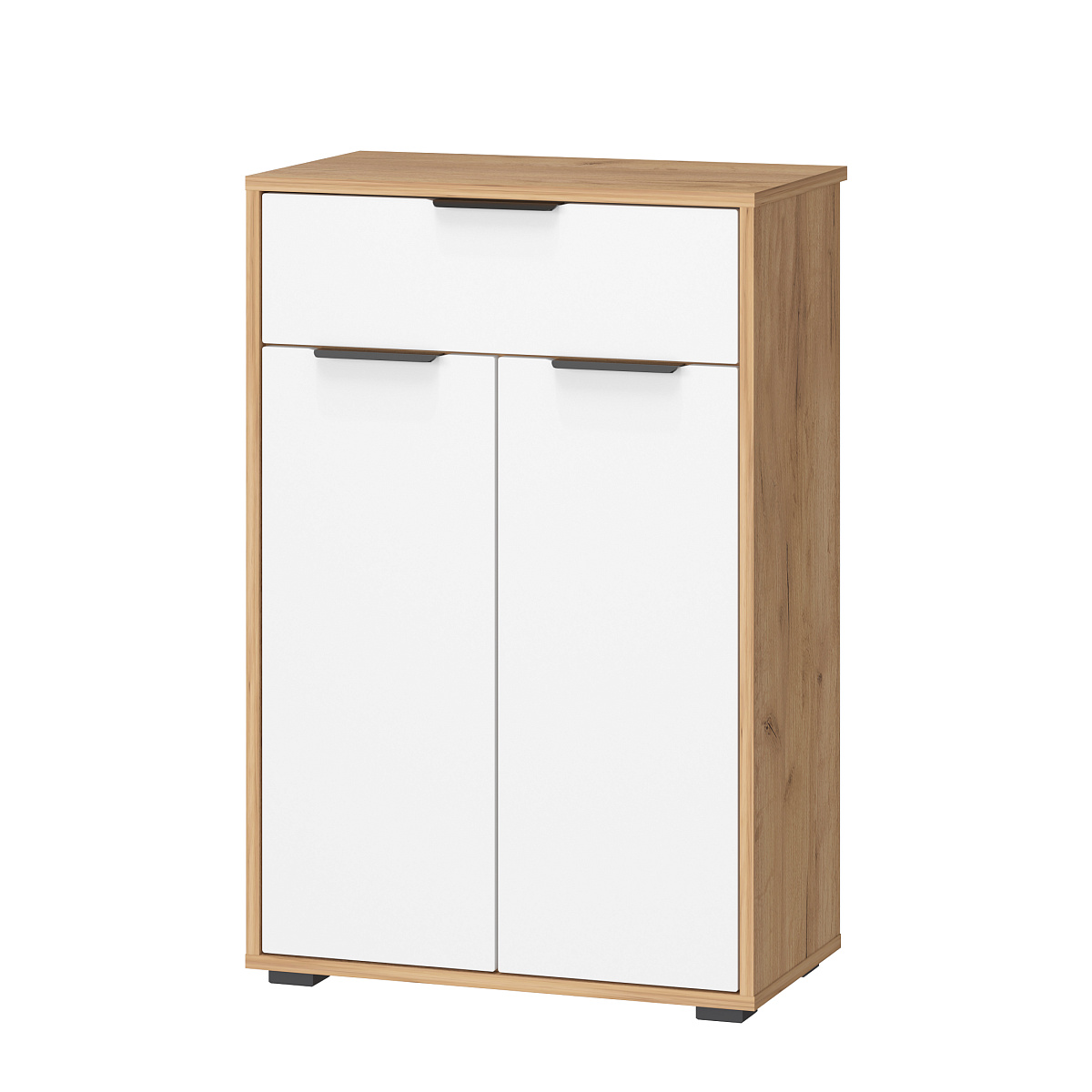 Комод Оптима ОП-06 дуб крафт золотой/меренга