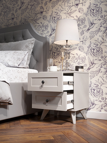 Тумба прикроватная Вильям ВМ-14 кашемир/шарли керамика