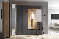 Пенал Эмилия ЭЛ-12К глухой дуб крафт золотой/графит