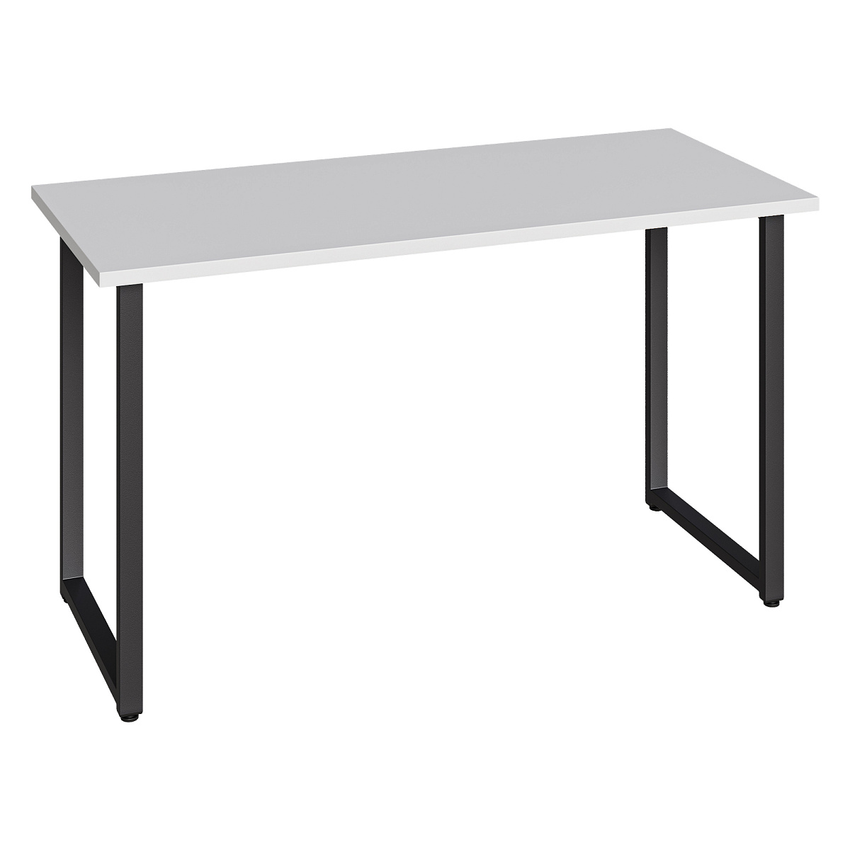Стол С-600 белый структурный/каркас черный (1350х600)