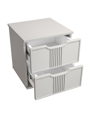 Тумба прикроватная Эмилия ЭЛ-25 кашемир/шарли керамика