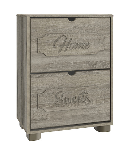 Тумба для обуви ДримСтар ДС-22 дуб эвок/дуб сонома темный