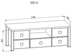 Тумба Изабель ИЗ-11 береза снежная