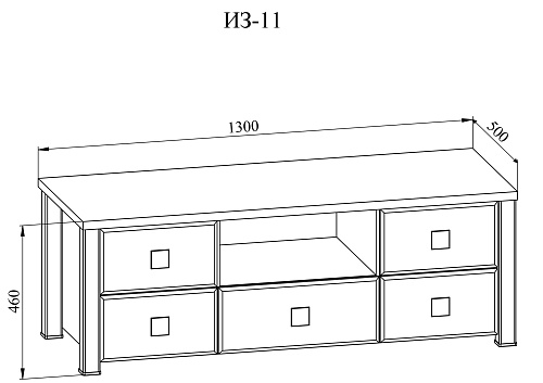 Тумба Изабель ИЗ-11 береза снежная