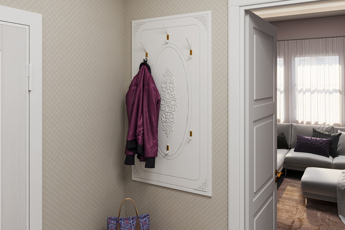 Вешалка Ассоль АС-22 белое дерево