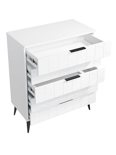 Комод Контемпо КТ-03 белый бриллиант/бланж