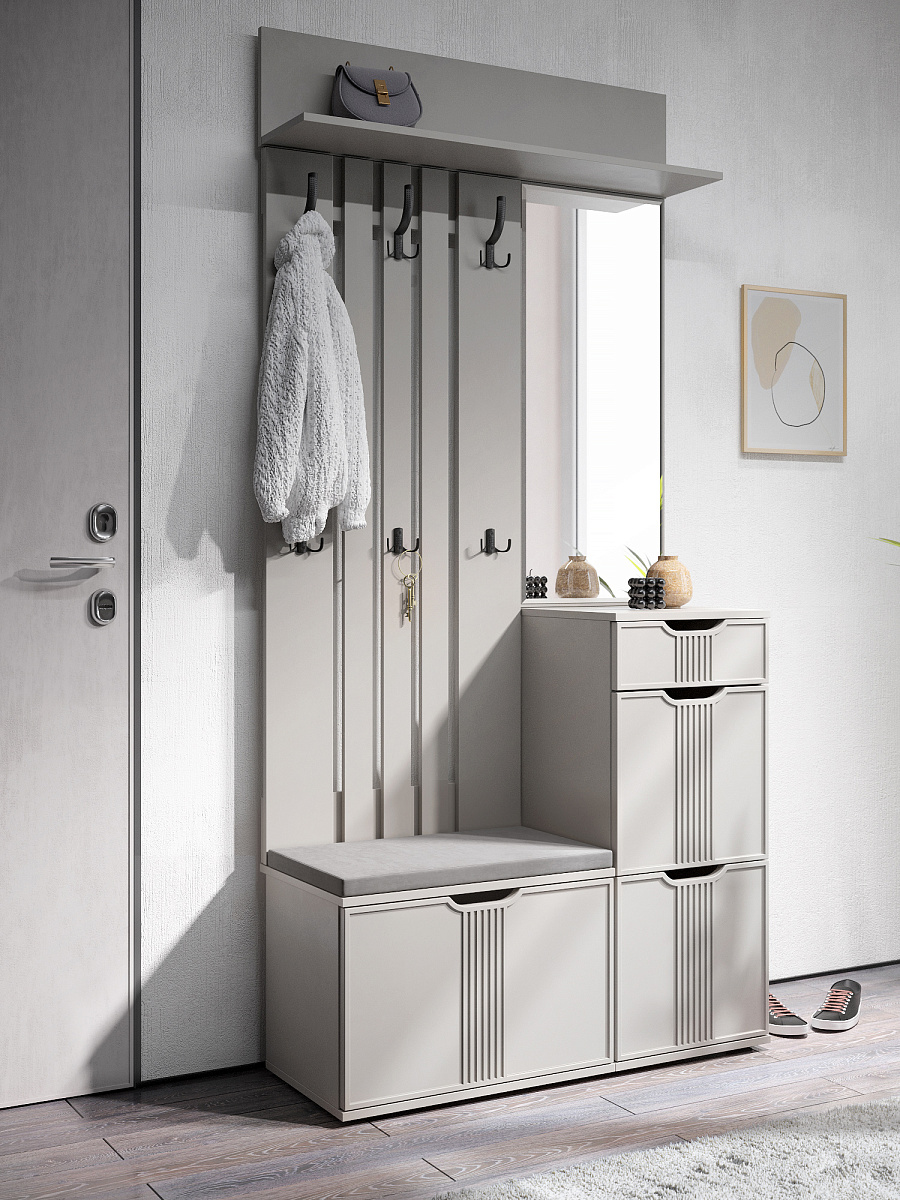 Полка Эмилия ЭЛ-10 кашемир/шарли керамика