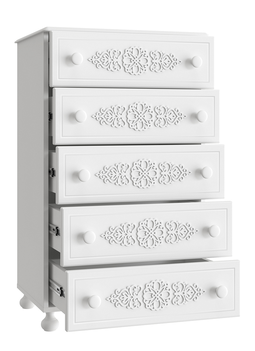 Комод Ассоль АС-62 белое дерево
