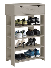 Тумба для обуви ДримСтар ДС-21 (600) глиняный серый/риолит