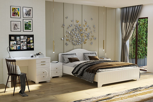 Стол письменный «Монблан» МБ-70К белое дерево