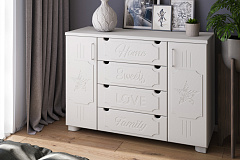 Комод ДримСтар ДС-17 белое дерево