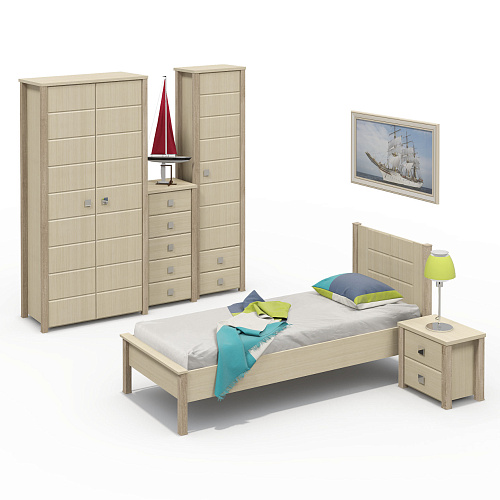 Тумба прикроватная Изабель ИЗ-2 береза снежная