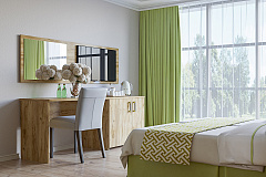 Зеркало Виктория ВИ-19 (1200x600) дуб крафт золотой