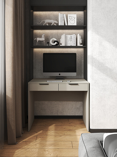 Стол Оптима ОП-19 глиняный серый/риолит