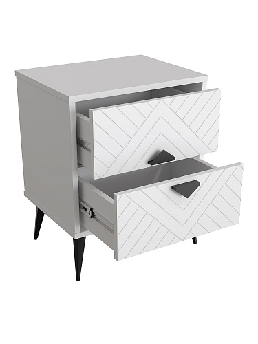 Тумба прикроватная Астрид АР-04 белый бриллиант/бланж