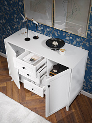 Комод Вильям ВМ-13 белый бриллиант/бланж