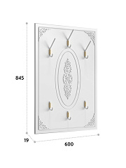 Вешалка Ассоль АС-71 белое дерево
