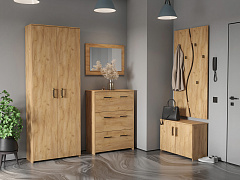 Шкаф под обувь Агата АТ-1 дуб крафт золотой