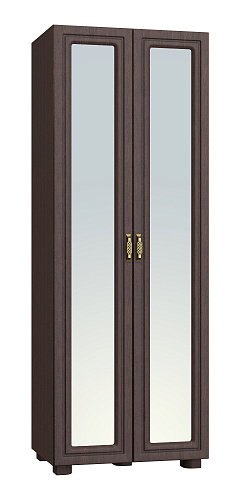 Шкаф с зеркалом «Монблан» МБ-26К венге/орех шоколадный