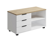 Тумба Скайлайт СЛ-13К (ящики слева) блэквуд ячменный/белый/меренга