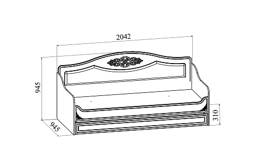 Гарнитур для детской Ассоль плюс АС-051 ваниль