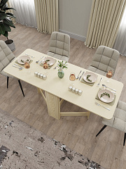 Стол раскладной СМ-4 ваниль