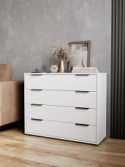 Комод Оптима ОП-04 белый структурный/меренга