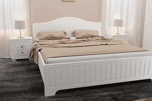 Гарнитур для спальни «Монблан 2020-03» белое дерево