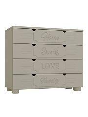 Комод ДримСтар ДС-12 глиняный серый/риолит