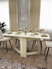 Стол раскладной СМ-4 ваниль