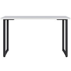 Стол С-600 белый структурный/каркас черный (1350х600)