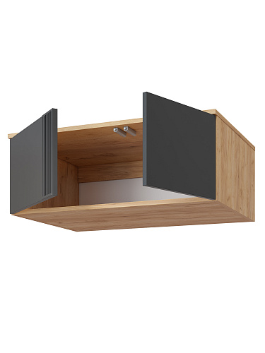 Антресоль Эмилия ЭЛ-54 дуб крафт золотой/графит