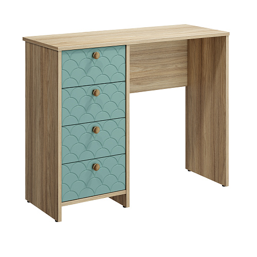 Стол Велламо ВО-10 блэквуд ячменный/бирюза