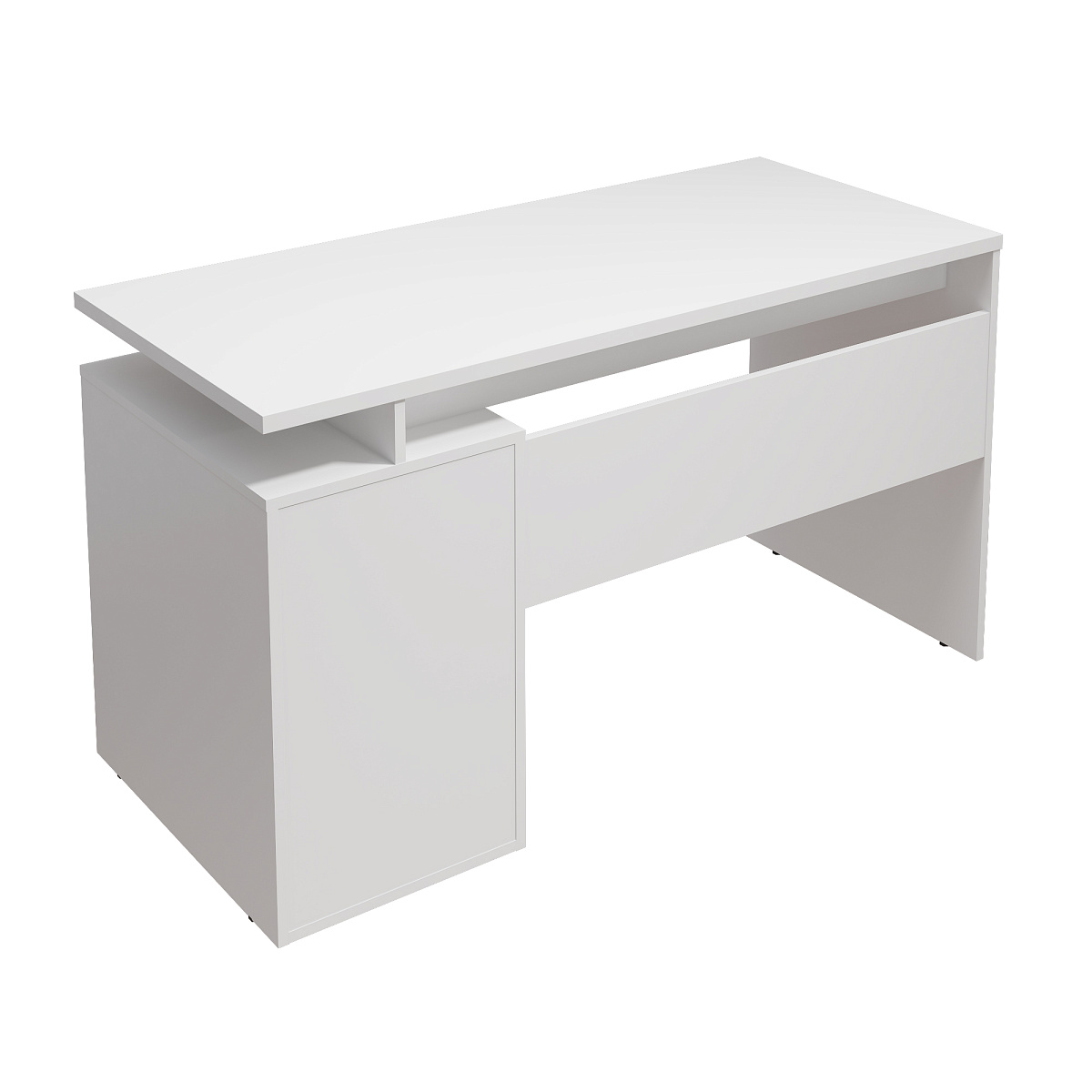 Стол С-407 белый структурный/меренга (1350*600)