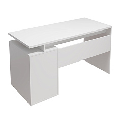 Стол С-407 белый структурный/меренга (1350*600)