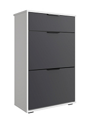 Тумба Оптима ОП-09 белый структурный/графит