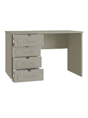 Стол письменный ДримСтар ДС-4 глиняный серый/риолит