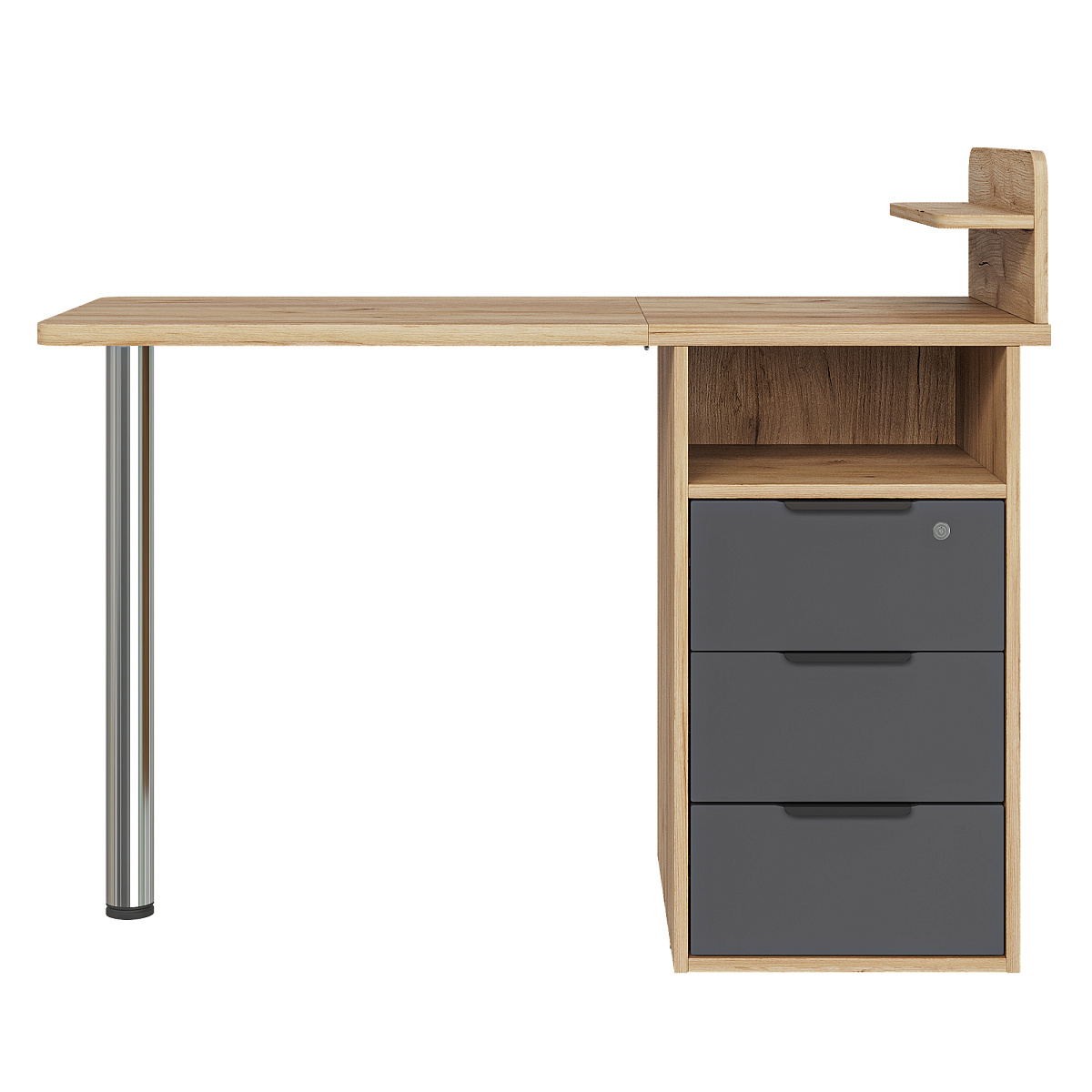 Стол С-405 дуб крафт золотой/графит