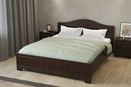 Кровать «Монблан» МБ-603К (2000х1600) венге/орех шоколадный