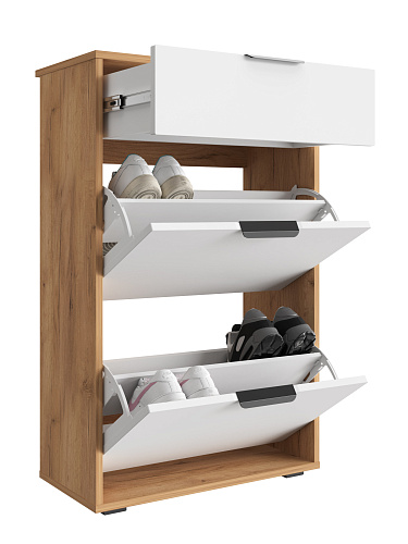 Тумба Оптима ОП-09 дуб крафт золотой/меренга