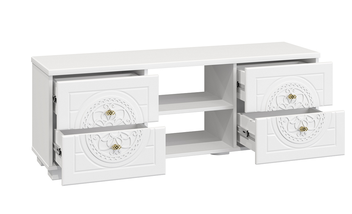 Тумба для ТВ Монблан МБ-39К белое дерево