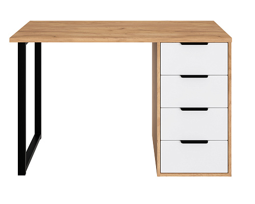 Стол С-400 дуб крафт золотой/меренга