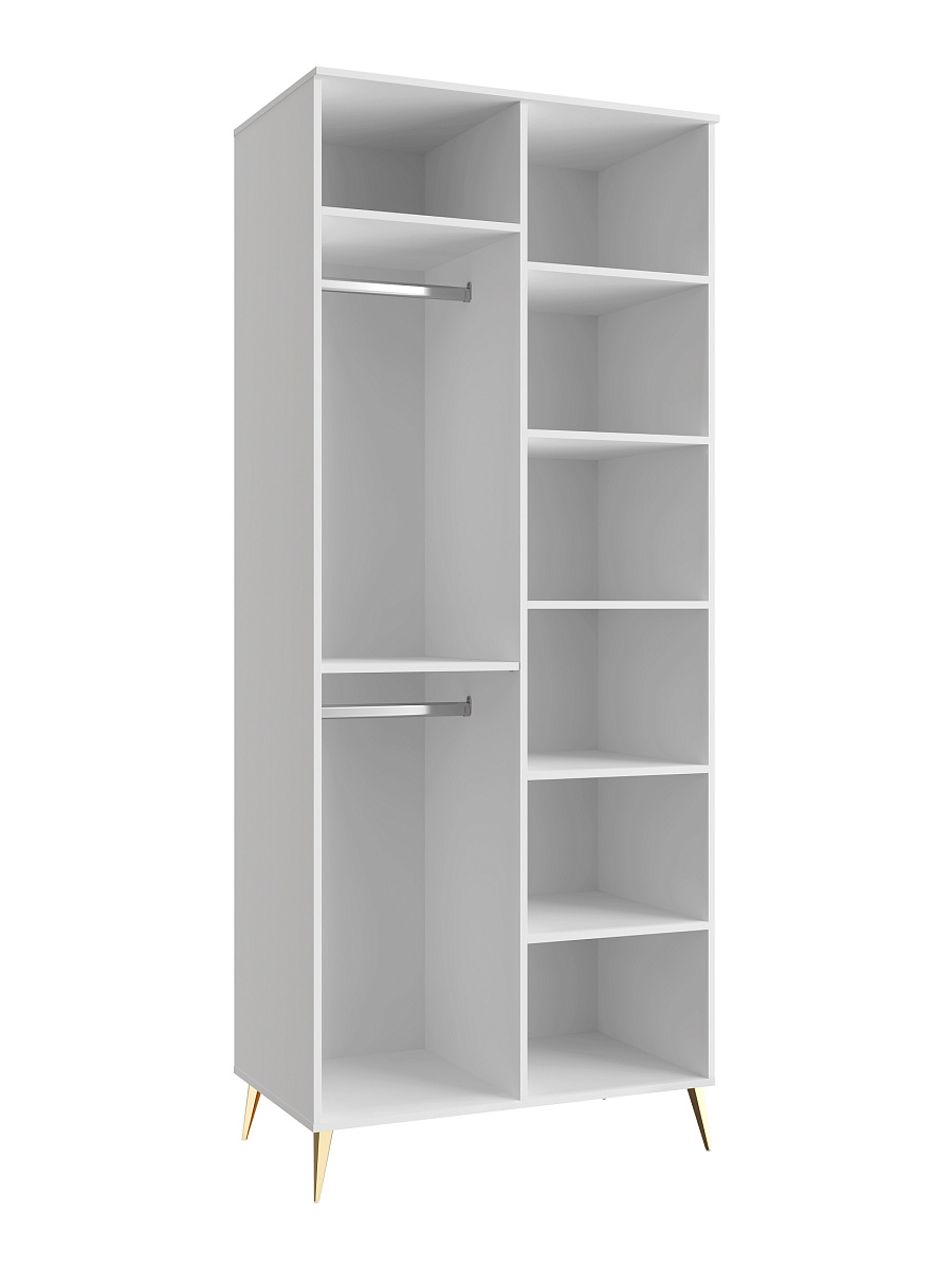 Шкаф для одежды Оливия ОЛ-01 белый бриллиант/бланж