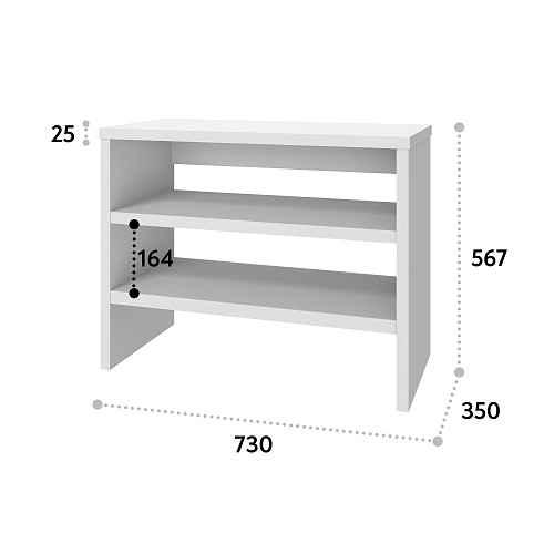 Тумба Т-13 белый структурный (730х567)