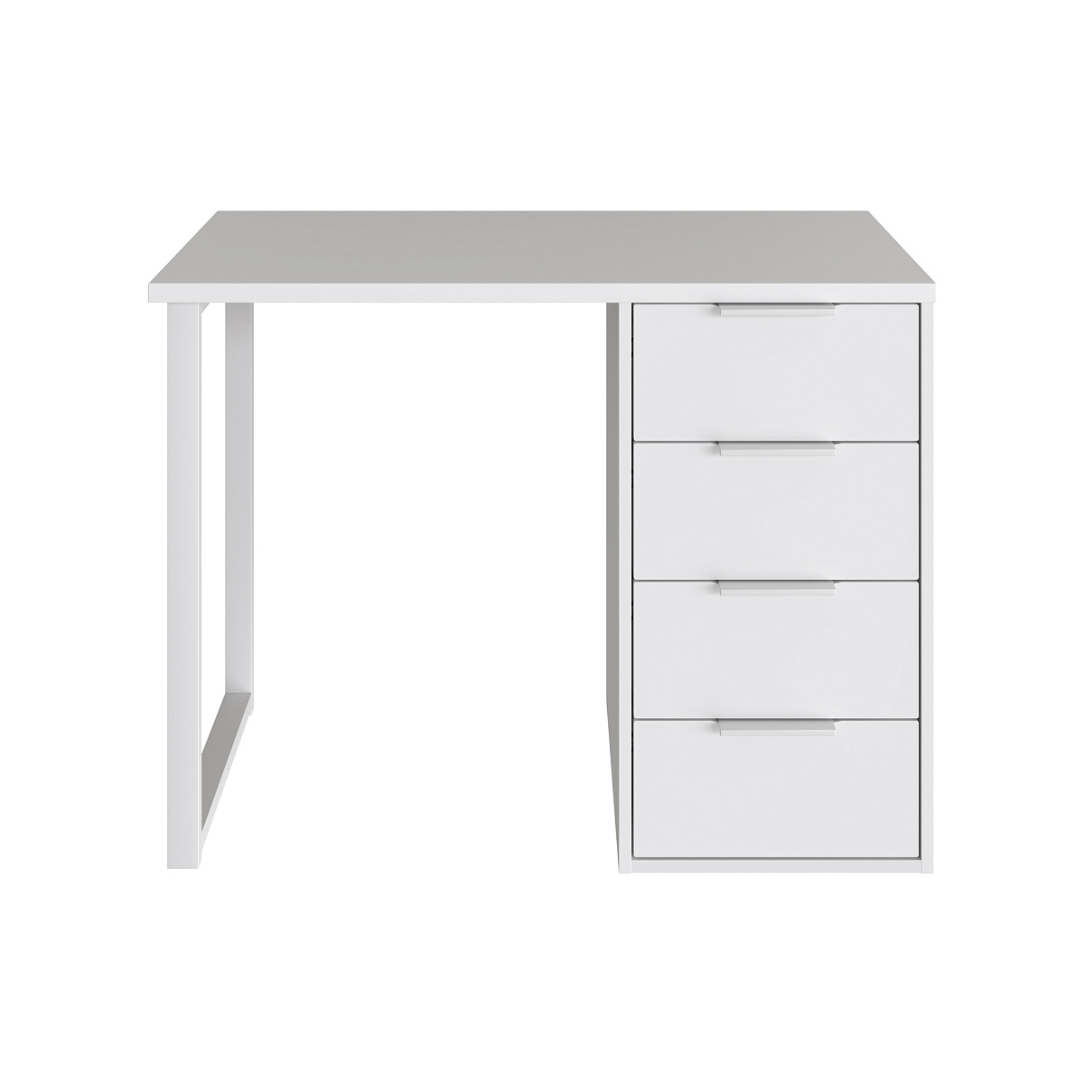 Стол С-414 белый структурный/меренга (1000х550)