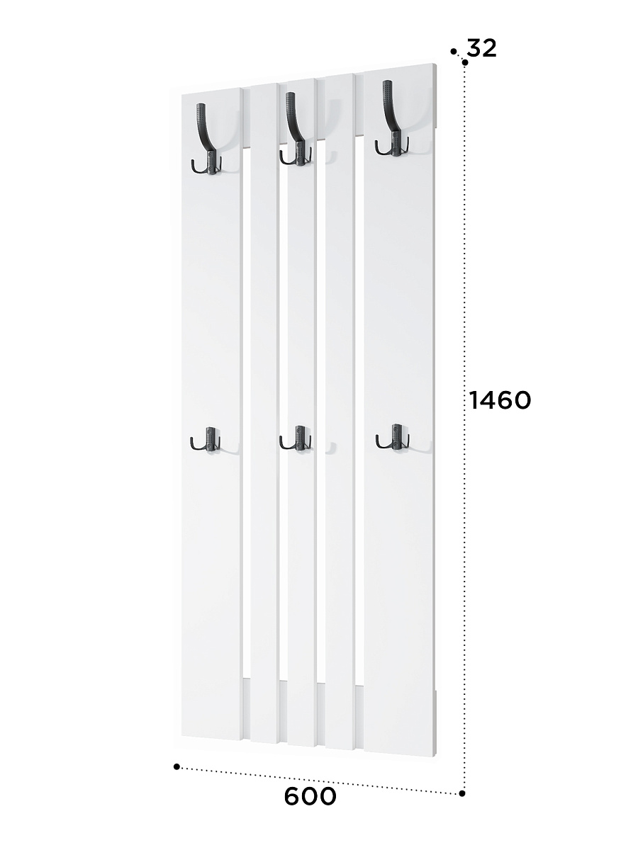 Комплект мебели для прихожей Эмилия ЭЛ-022 белый структурный/меренга