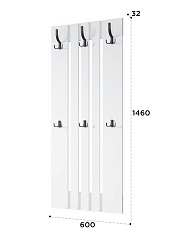 Комплект мебели для прихожей Эмилия ЭЛ-022 белый структурный/меренга