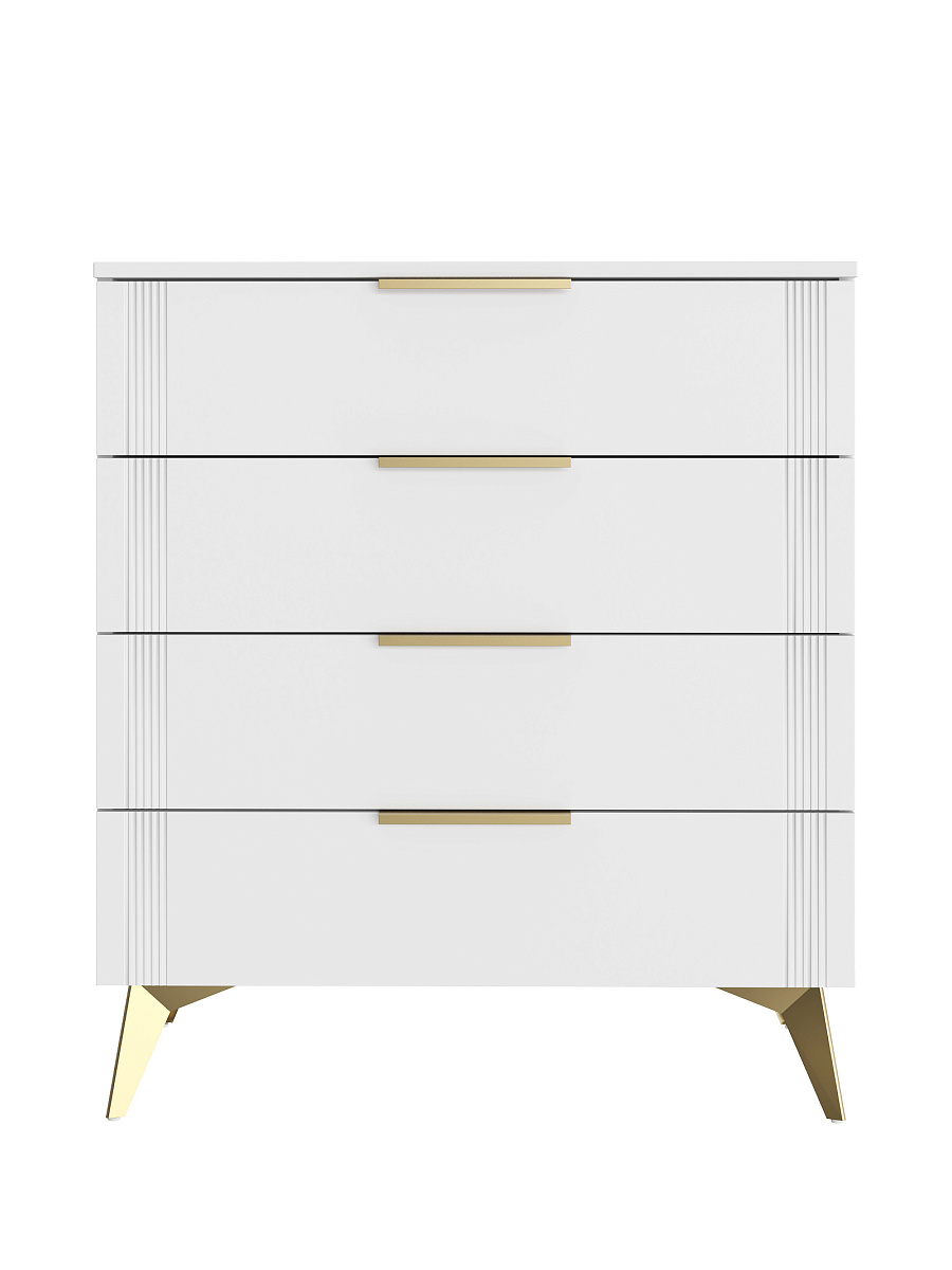 Комод Стелла СТ-02 белый бриллиант/бланж