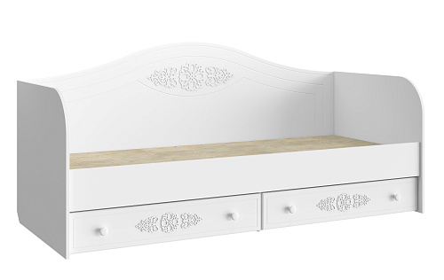 Кровать Ассоль АС-10 (2000х800) белое дерево