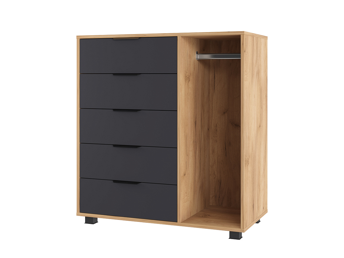 Шкаф комбинированный К-20 дуб крафт золотой/графит